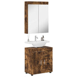 Bathroom Furniture Set TULUM 2 pcs Smoked Oak 60 x 34 x 63 cm 3398019