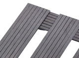 Plant Trolleys 4 pcs Grey 30x30x7,5 cm WPC 3143926