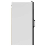 Kitchen Wall Cabinet Kalmar Black Engineered Wood 853548