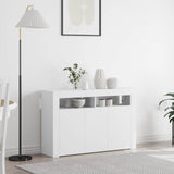 Sideboard White 116 x 30 x 75 cm Engineered Wood 3333876