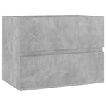 ZNTS 2 Piece Bathroom Furniture Set Concrete Grey Engineered Wood 804876