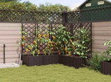 Garden Planter 5 pcs Brown 120 x 120 x 143 cm PP 42002820