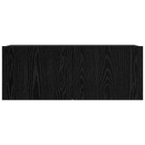 TV Cabinet Set 6 pcs Black Oak Engineered Wood 3332583