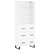 Highboard White 69.5x34x180 cm Engineered Wood 3189405