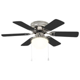 Ceiling Fan with Light 82 cm Black 42035662