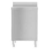 ZNTS Commercial Kitchen Cabinets 3 pcs Stainless Steel 3083720
