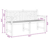 Garden Bench 150 x 60 x 90 cm Solid Teak Wood 42001965