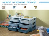 Kids Storage Unit, with Six Drawers - Blue T3398P379056