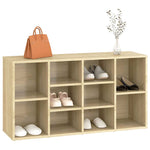 Shoe Bench Sonoma Oak 103x30x55 cm Engineered Wood 803293
