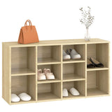Shoe Bench Sonoma Oak 103x30x55 cm Engineered Wood 803293