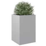 Planter Silver 52x48x75 cm Galvanised Steel 841588