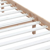 Bed Frame Natural Pine Solid Pine Wood Durable Bed Frame 3100599