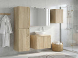 Bathroom Cabinet Set 5 pcs Sonoma Oak Engineered Wood 3407289