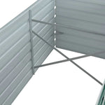 Garden Raised Bed Galvanised Steel 320x80x45 cm Green 44847