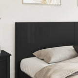 Bed Frame with Storage and Headboard Black 200 x 200 cm 3413814