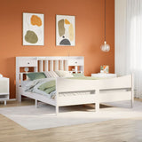 Bed Frame without Mattress White 180x200 cm Super King Solid Wood Pine 3323369