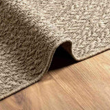 Rug ZIZUR Beige 140x200 cm Jute Look Indoor and Outdoor 4010408