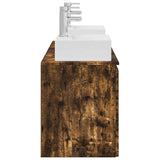 Bathroom Cabinet Set 3 pcs Smoked Oak 49.5 x 41 x 62.5 cm 3405652
