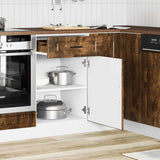Kitchen Base Cabinet Porto Smoked Oak Engineered Wood 853962
