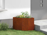 Corner Planter Rusty 45 x 45 x 50 cm Weathering steel 883674