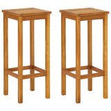 Balcony Bar Set Natural wood Solid acacia wood, metal Standard 310254