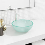 ZNTS Basin Tempered Glass 30x12 cm Frosted 345241