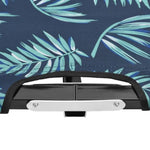 ZNTS Two Person Folding Sun Lounger Leaf Print Steel 310354