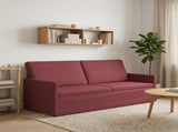 3 Seater Sofa Wine Red 190 x 81 x 82 cm Fabric 42041109