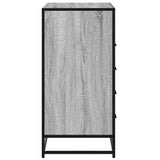 Drawer Cabinet Grey Sonoma 70x41x83.5 cm Engineered Wood 849092