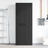 Outdoor Storage Cabinet Black 65x37x165 cm PP 364206