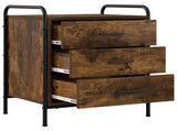 Bedside Cabinet Smoked Oak 48 x 36.5 x 60 cm Engineered Wood 8013534