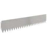 Lawn Edging 20 pcs 103 x 20 cm Steel Silver 8008384