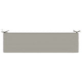 2-Piece Bench Cushions SOEST 2 pcs 100% Polyester Grey 949061