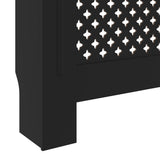 MDF Radiator Cover Black 205 cm 325556