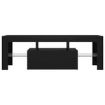 TV Cabinet with LED Lights Black 120x35x40 cm 804347