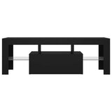 TV Cabinet with LED Lights Black 120x35x40 cm 804347