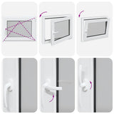 Basement Window "RISOR" 80x50 cm Tilt&Turn DIN Right Anthracite 4108437