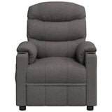 Massage Chair Dark Grey Fabric 348083