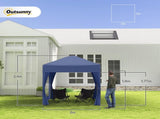 2 x 2 m Garden Pop Up Gazebo, Wedding Party Tent Marquee, Water Resistant Awning Canopy with T3398P310355
