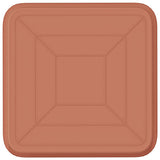 Square Flower Tray 24 pcs Brick Red 25.5 x 25.5 x 2.5 cm 42020370