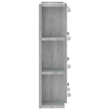 Mirror Cabinet with LED Grey Sonoma 70x16.5x60 cm 820452
