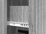 Drawer Cabinet Grey Sonoma 33 x 34.5 x 90 cm Engineered Wood 894621