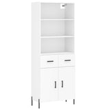Highboard White 69.5x34x180 cm Engineered Wood 3200521
