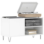 ZNTS Record Cabinet White 85x38x48 cm Engineered Wood 831700