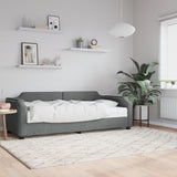 Daybed with Mattress Dark Grey 90x190 cm Fabric 3197704