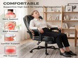Executive Home Office Chair Reclining Function Footrest Computer Desk Chair High Back, Black T3398P548783