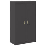 Storage Cabinet 2 pcs Black 80 x 40 x 210 cm Steel Lockable 3438741