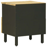 Bedside Table 2 pcs Natural 40 x 33 x 46 cm Solid Mango Wood 4018851