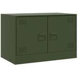 TV Cabinets 2 pcs Olive Green 67x39x44 cm Steel 841640