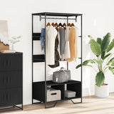 Wardrobe Black 90x50x180 cm Engineered Wood 848669